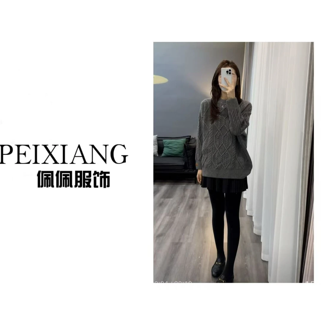 佩佩PD 【小镂空】针织衫 G9734 5115247 时尚休闲百搭秋冬套头