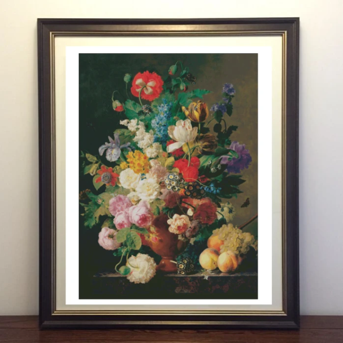 扬弗兰斯冯道尔比利时画家花瓶十字绣2023新款线绣客厅卧室小件