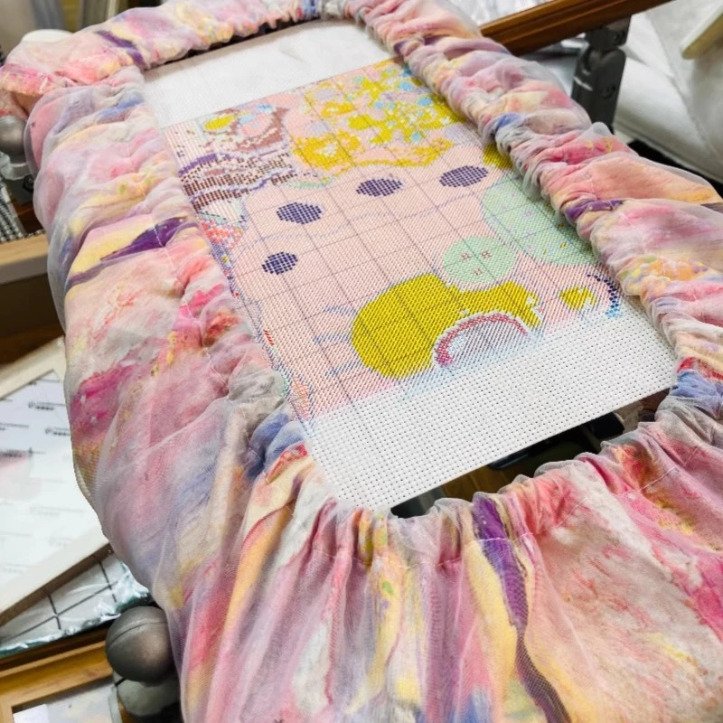 【粉色浪漫绷布套】十字绣绷布套1.2米F绷1米V绷千年绷K绷OK