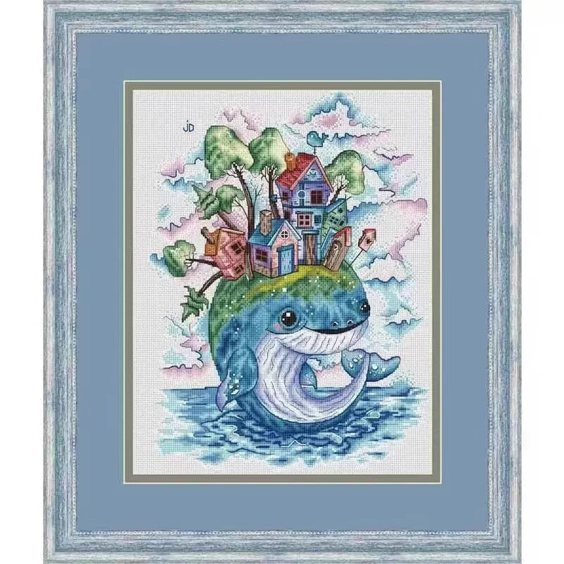 【CC2030-奇妙的鲸鱼】十字绣2024新款线绣自己绣手工客厅系列餐