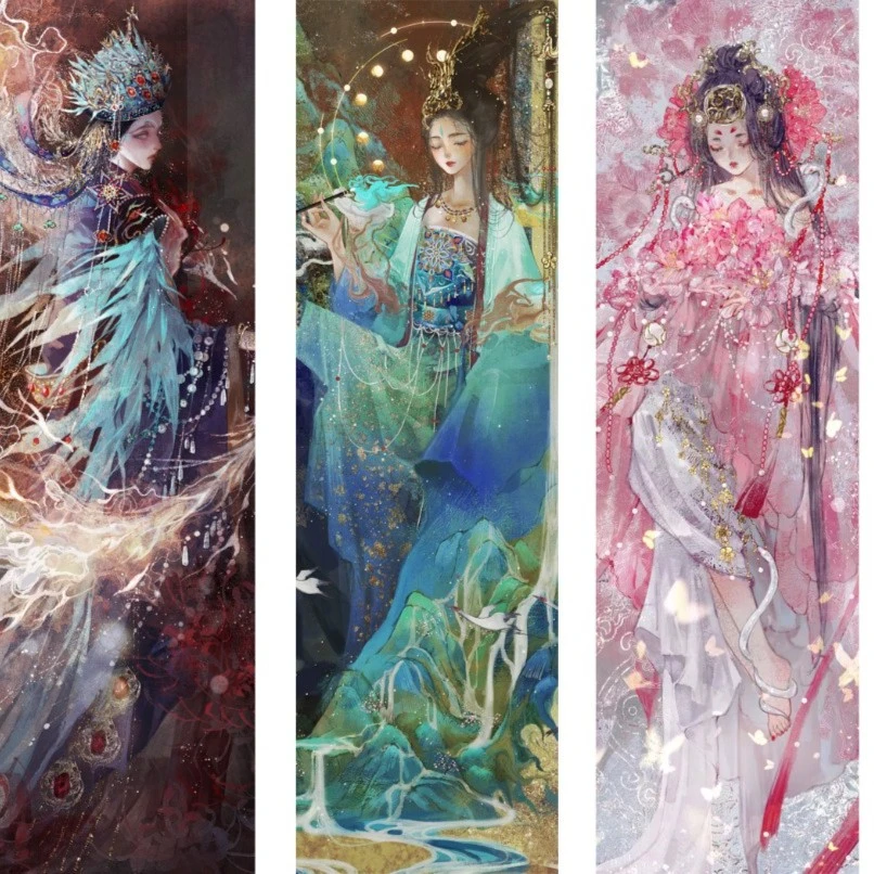 【4个一套】【新款】国家宝藏女系列绷布神器十字绣2023新款绷布