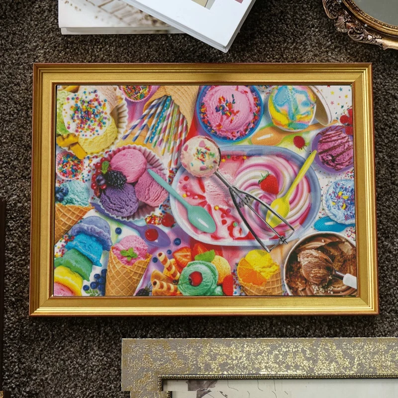 【ZZ4920-冰激凌物语】十字绣2024新款自己绣手工客厅卧室甜品小