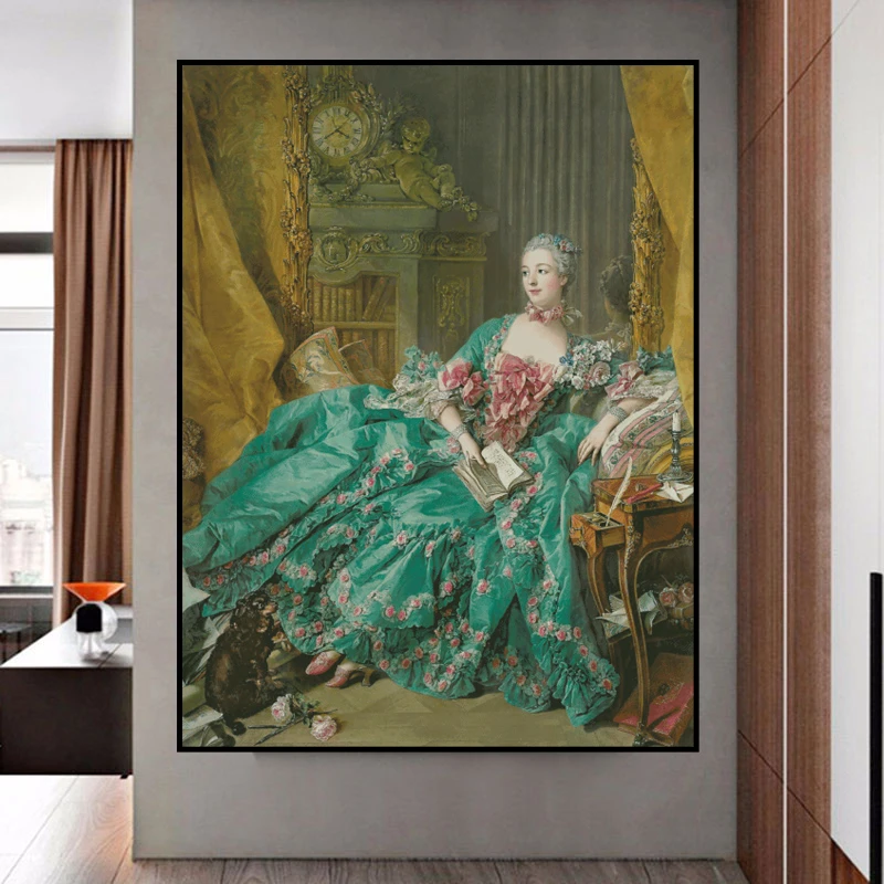 EstE024油画人物贵夫人十字绣自绣手工2023新款竖版古典欧式宫廷