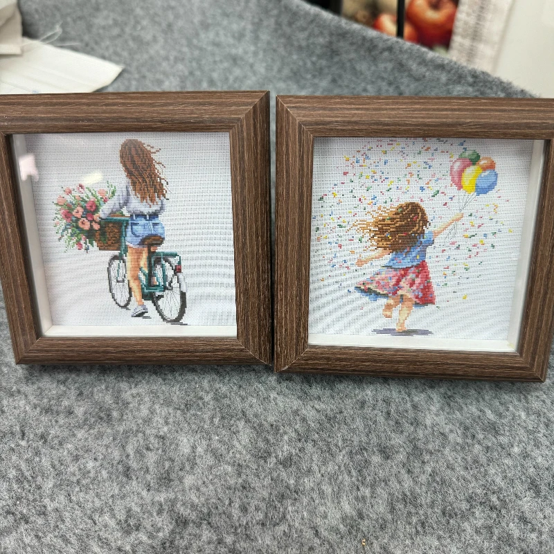 【CC840-快乐洋溢+CC841-鲜花出行 】十字绣2024新款小幅简约卡通