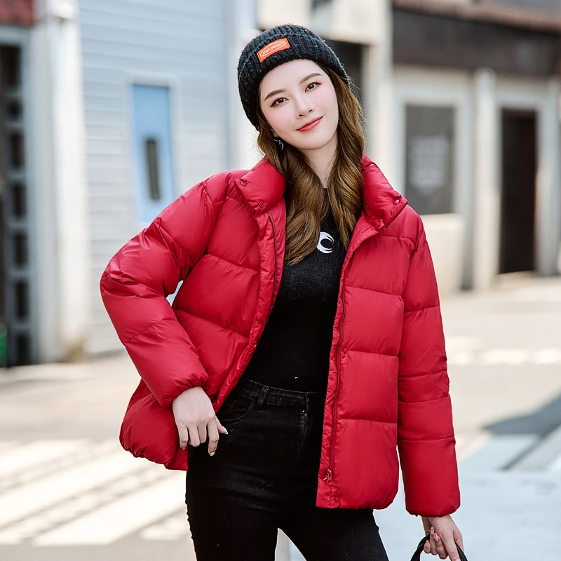 短款女士棉服外套冬季加厚面包服立领时尚韩版棉袄保暖百搭宽松