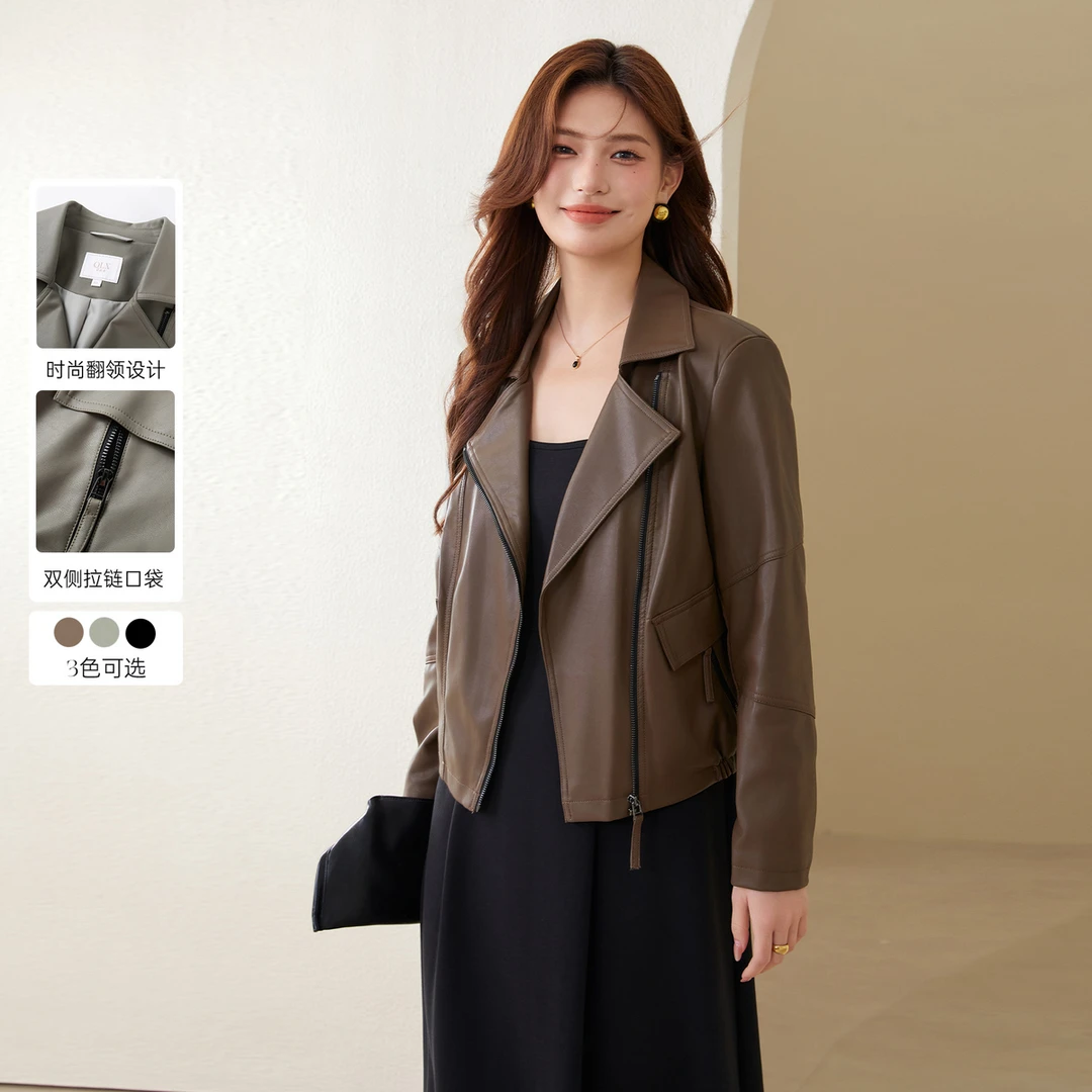 纤莉秀大码女装【视频】胖mm新款百搭时尚显瘦韩版气质外套QI3182