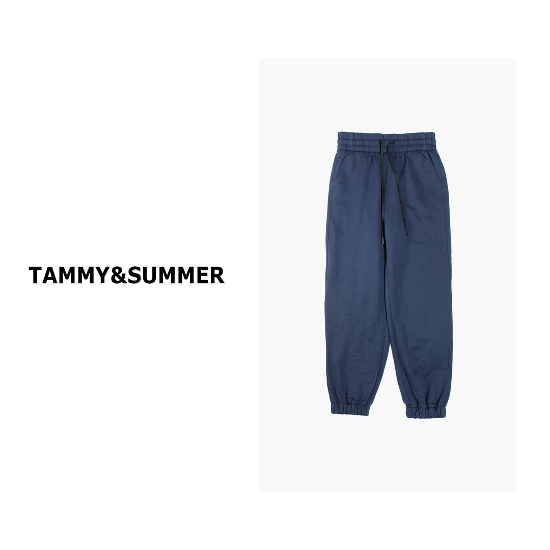 【Tammy&Summer】高克重纯色高腰抽绳卫裤百搭束脚休闲裤33128