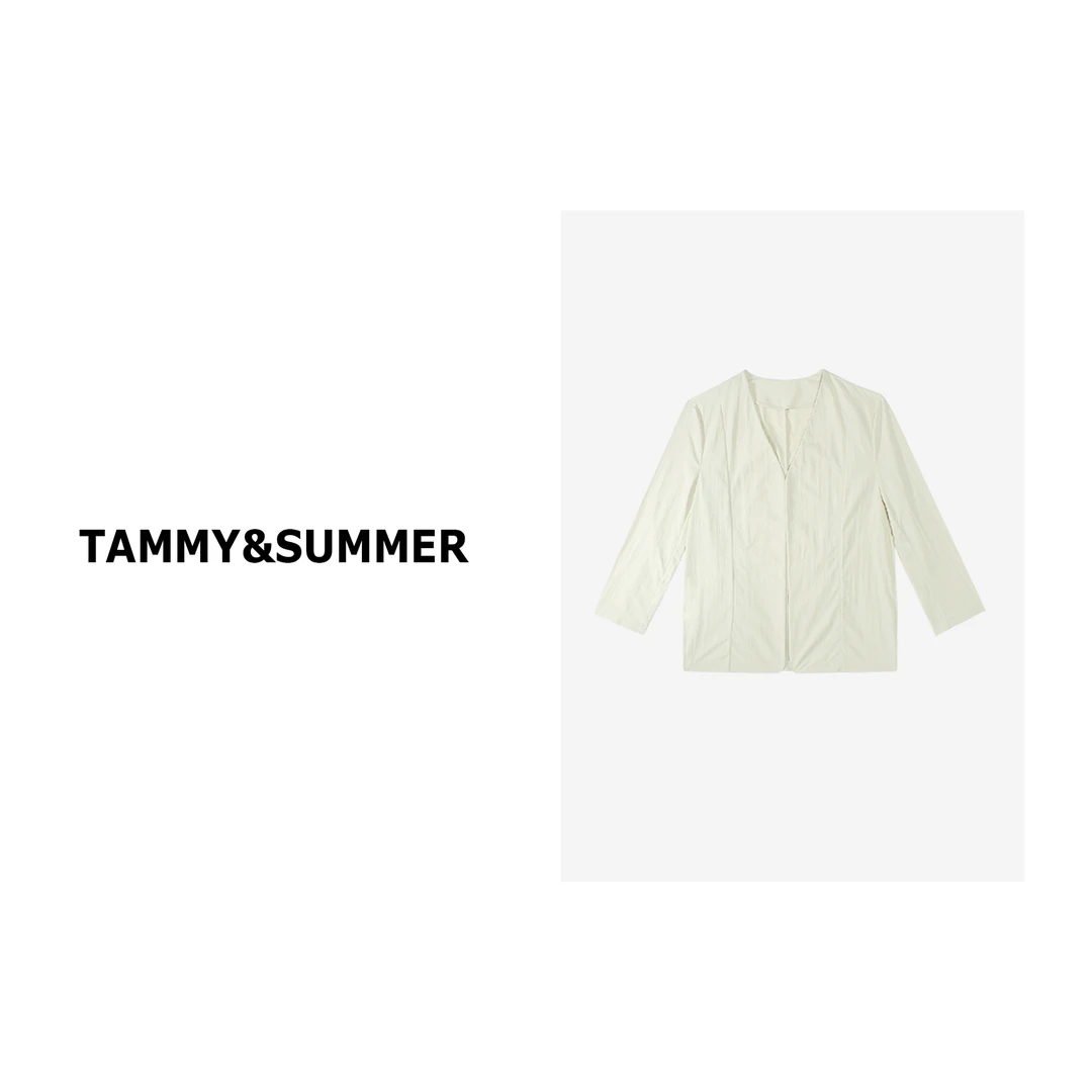 【Tammy&Summer】V领廓形无扣西装外套23366