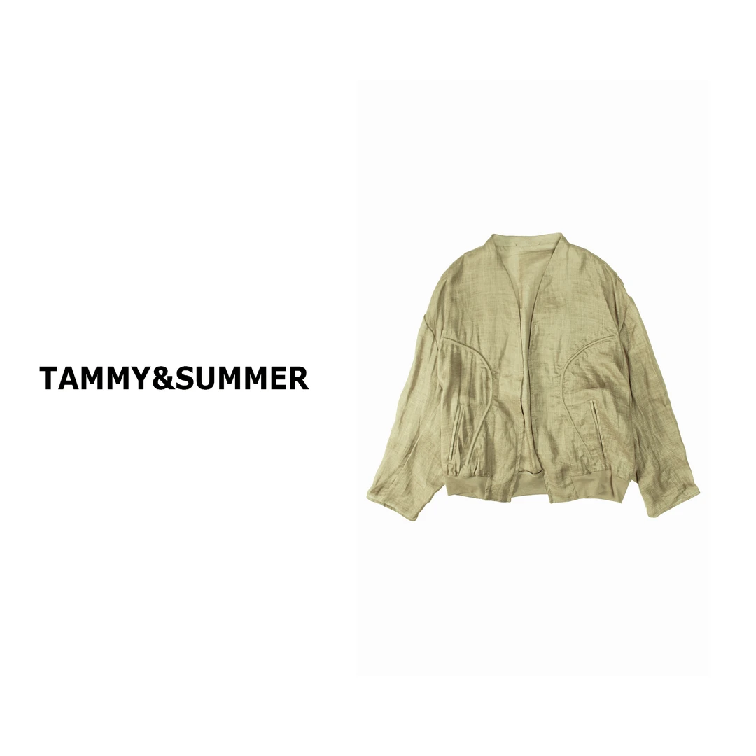 【Tammy&Summer】100%苎麻廓形宽松休闲复古上衣纯色外套624J038