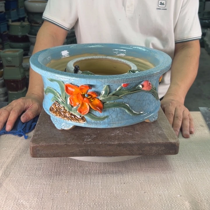 泳坤堂石湾盆陶瓷