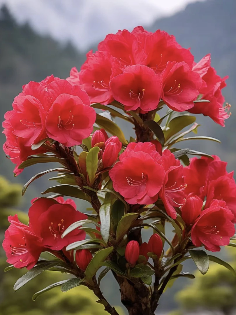 （一物一拍）杜鹃花丹东花紫花杜鹃百年桩嫁接寄养盆景院子地栽