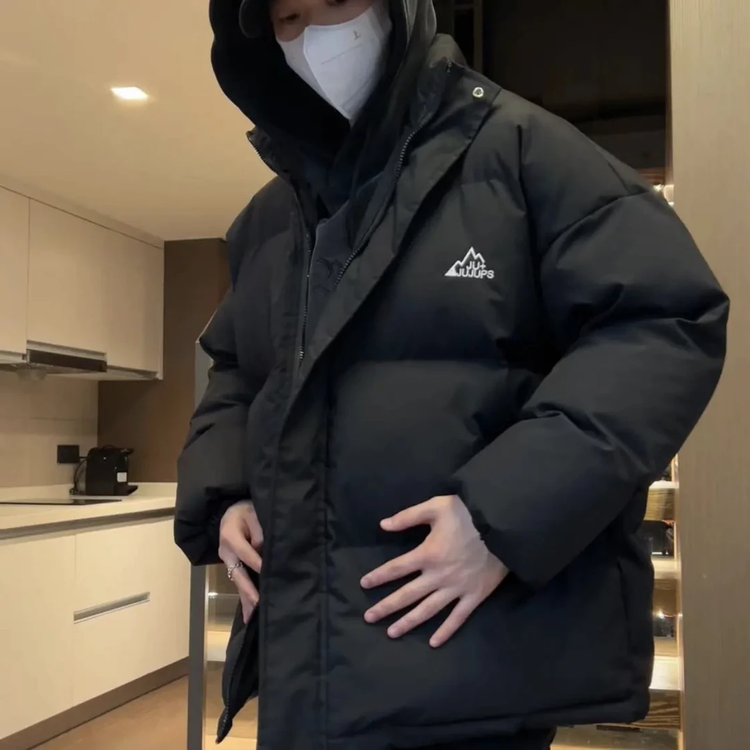 2023秋冬新版棉衣服男女四色加厚保暖宽松外套oversize百搭立领