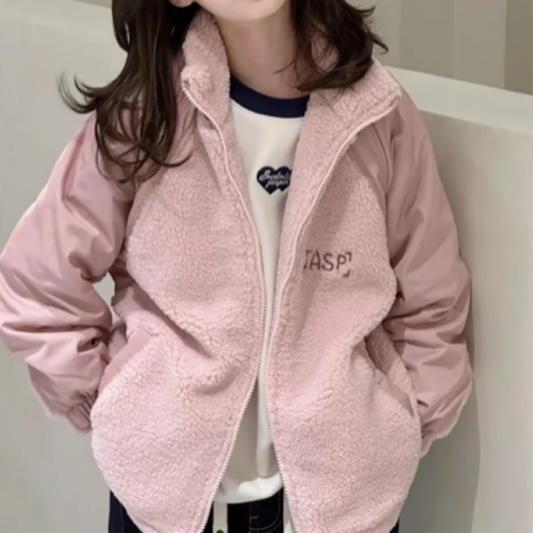 【郭郭童品】童➕拼接毛毛外套7375