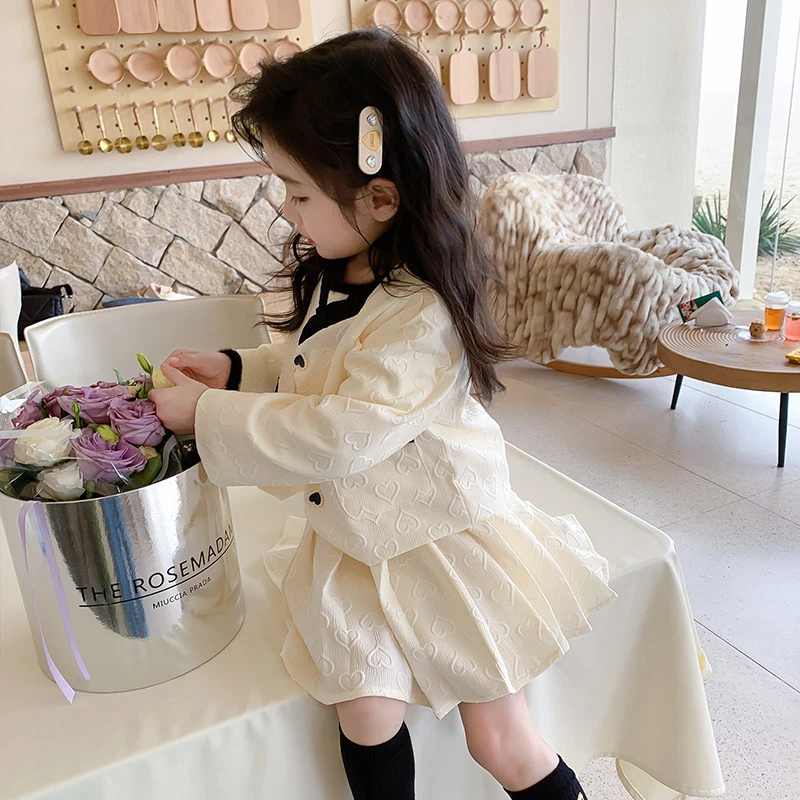 女童小香风套装裙儿童春装宝宝两件套网红女童装洋气套装q