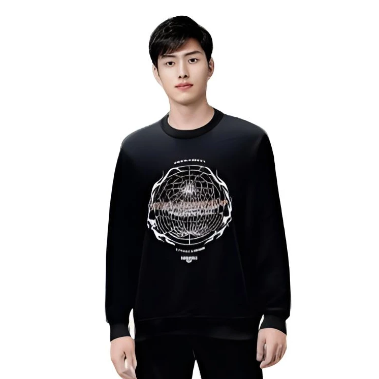 全新未使用 BURBERRY/博柏利 时尚圆领球形图案卫衣（公价7800）