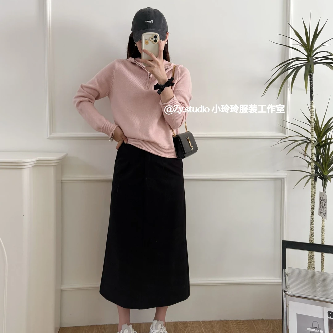 气质百搭直筒半身裙6239