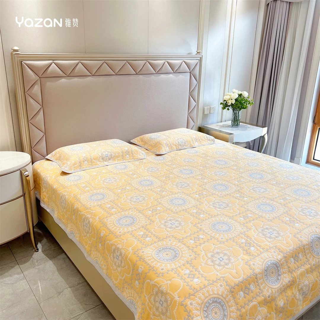 雅赞大床软席220*240标准双人床床盖双面六层可机洗加大
