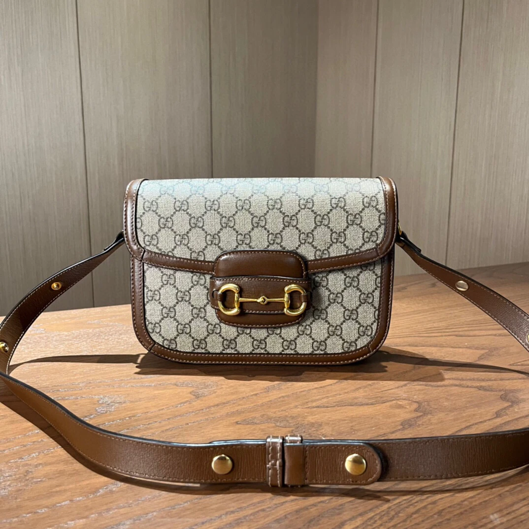 99新 GUCCI/古驰 1955系列单肩斜挎包 尺寸25×18 浮力 cc
