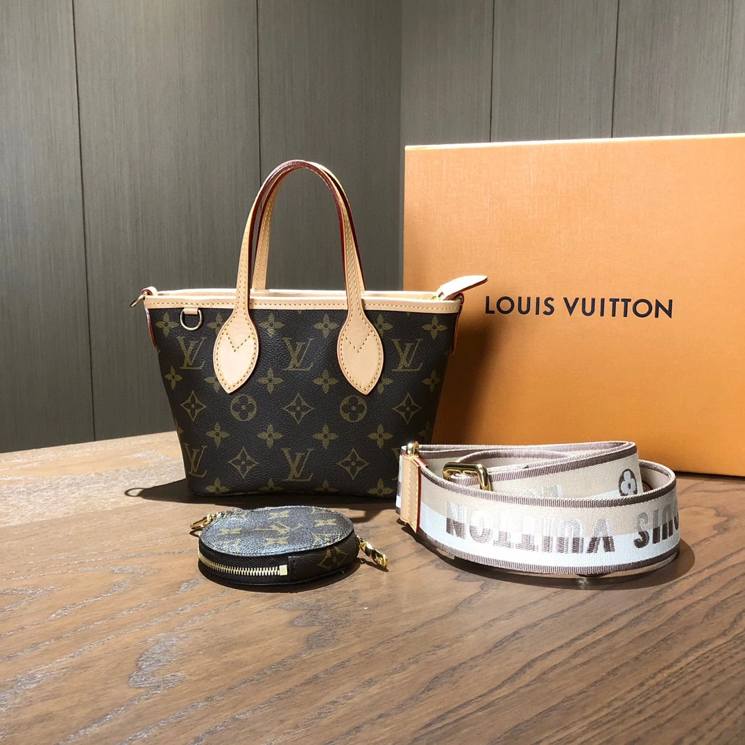 99新 LouisVuitton/路易威登 neverfull mini 手提包 尺寸17×14