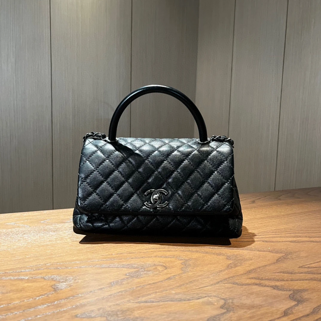 99新 Chanel/香奈儿 cocohandle手提包 22开 尺寸28×18