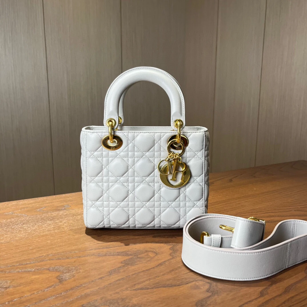 99新 DIOR/迪奥 Dior迪奥 四格戴妃手提单肩包 尺寸20×17