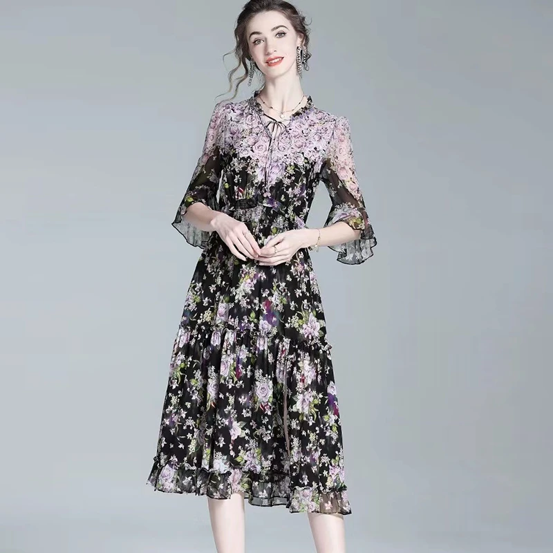 高端2024新款高级感轻奢连衣裙T1072