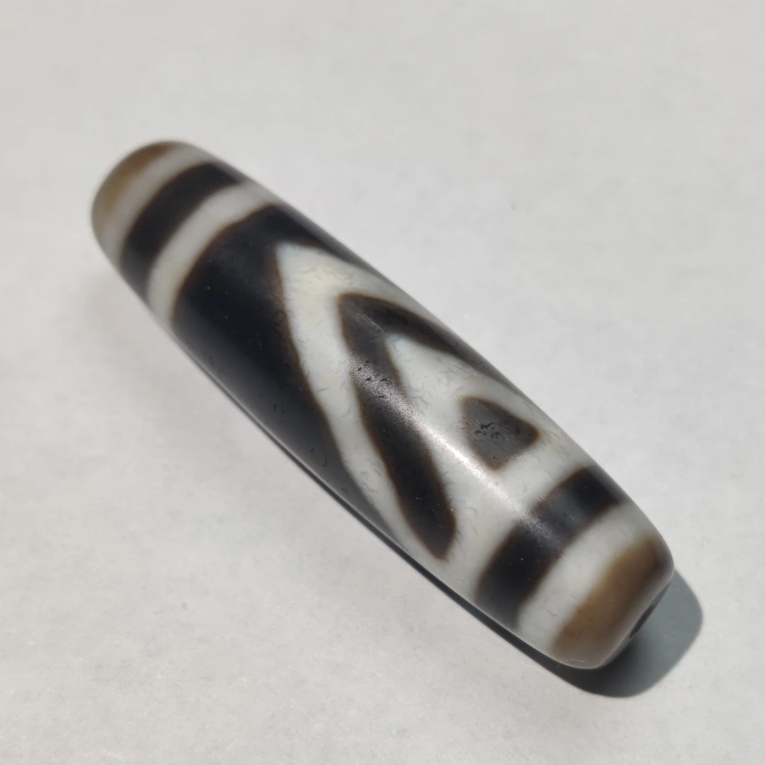 台珠任xp手工黑白桶珠一眼靠山时尚精致大方款文玩珠宝玛瑙饰品