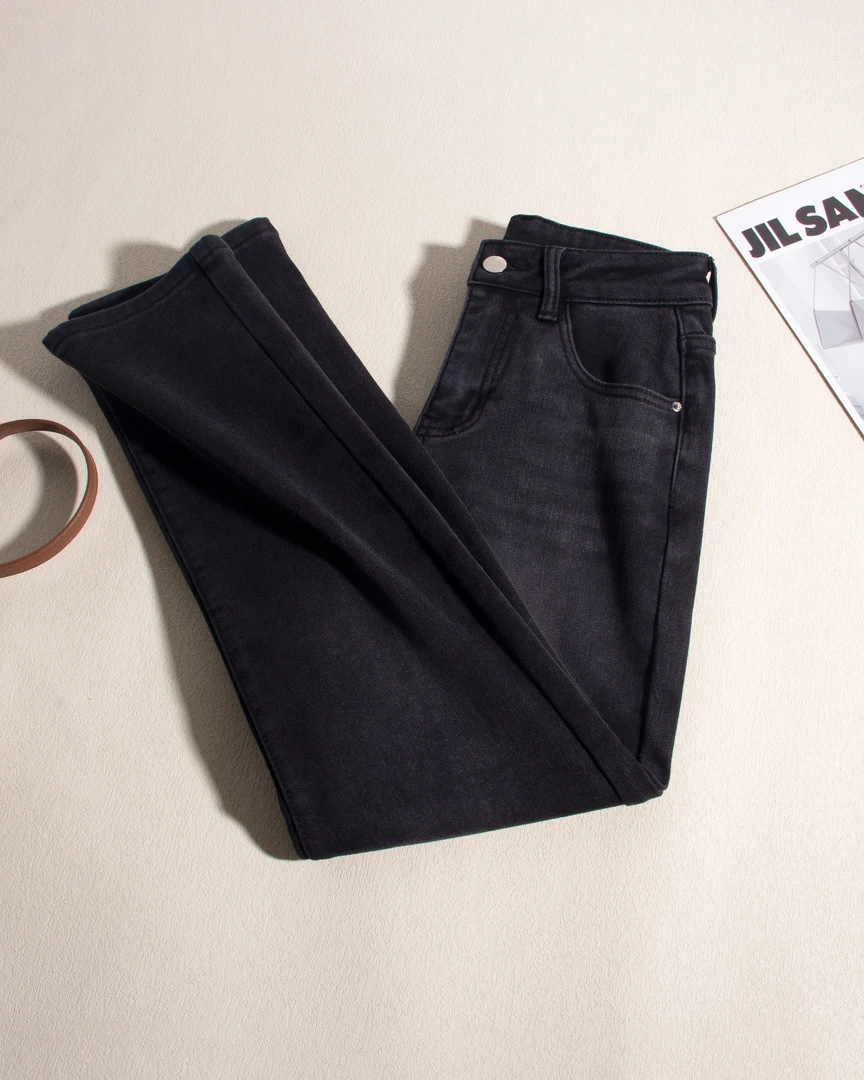 1389-【火山岩系列】高定黑灰 立体裁剪 版型超好上身好穿牛仔裤