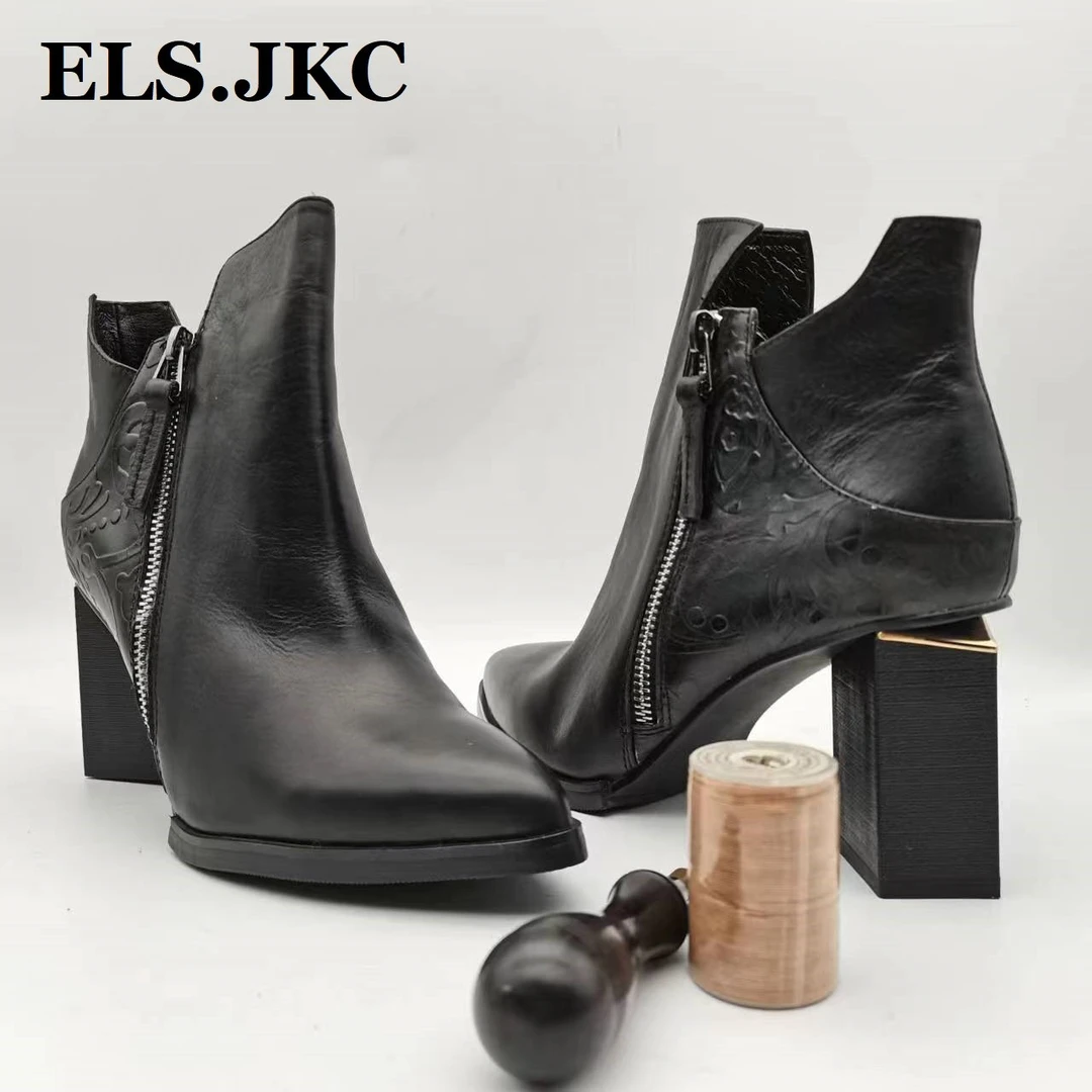 ELSJKC女士俄款摩登靴