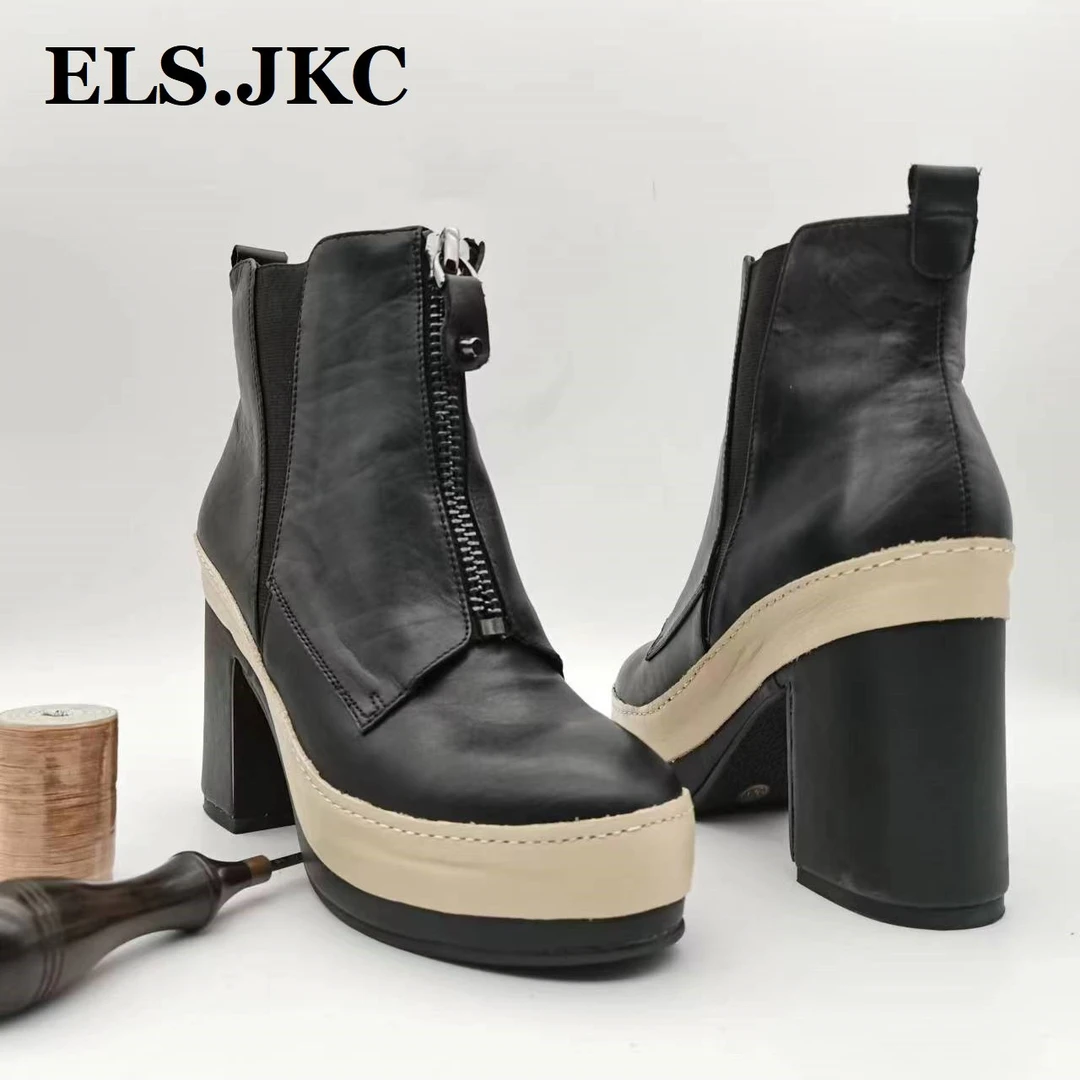 ELSJKC女士俄款摩登靴