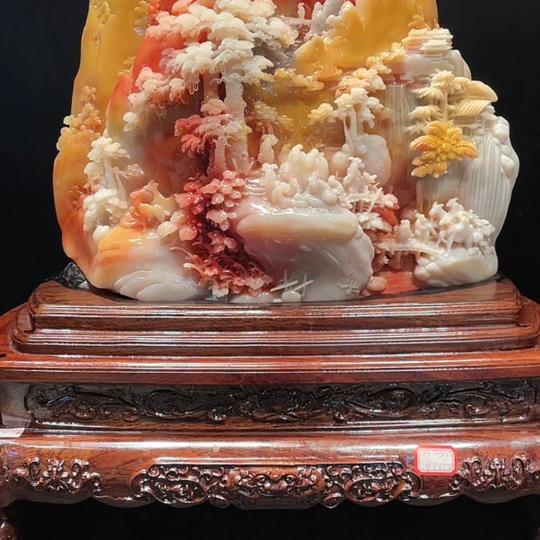 【闪购商品】寿山石彤*山水摆件工艺品