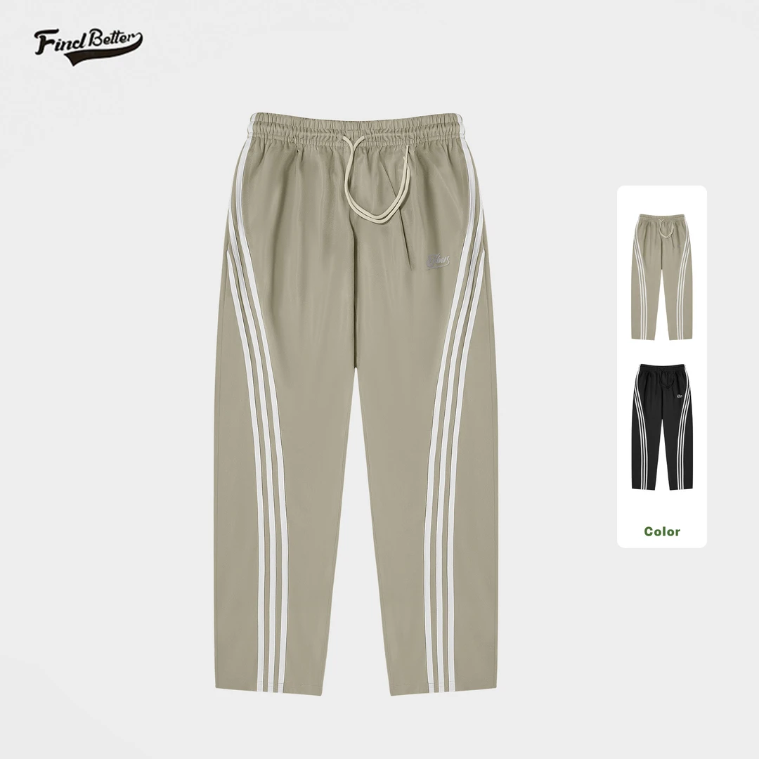 2024秋冬新款运动户外健身跑步休闲经典三条杠运动长裤-225