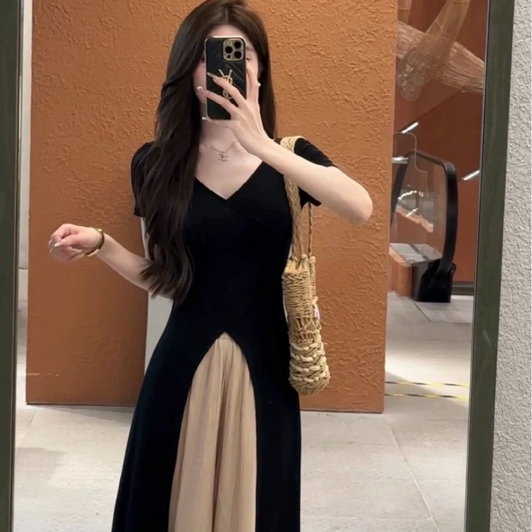 清大码时尚套装女夏季胖MM直筒阔腿垂感裤子