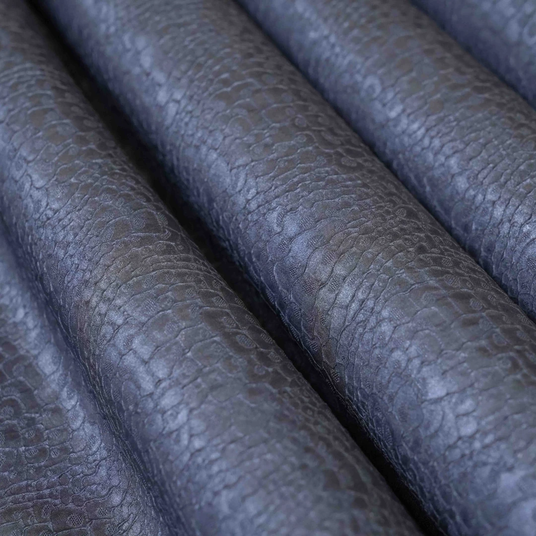 【古法匠心】 鳄鱼纹冠乐绉香云纱 幅宽140【1份0.5米】