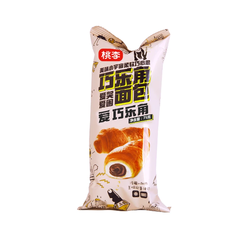 桃李巧乐角面包75g