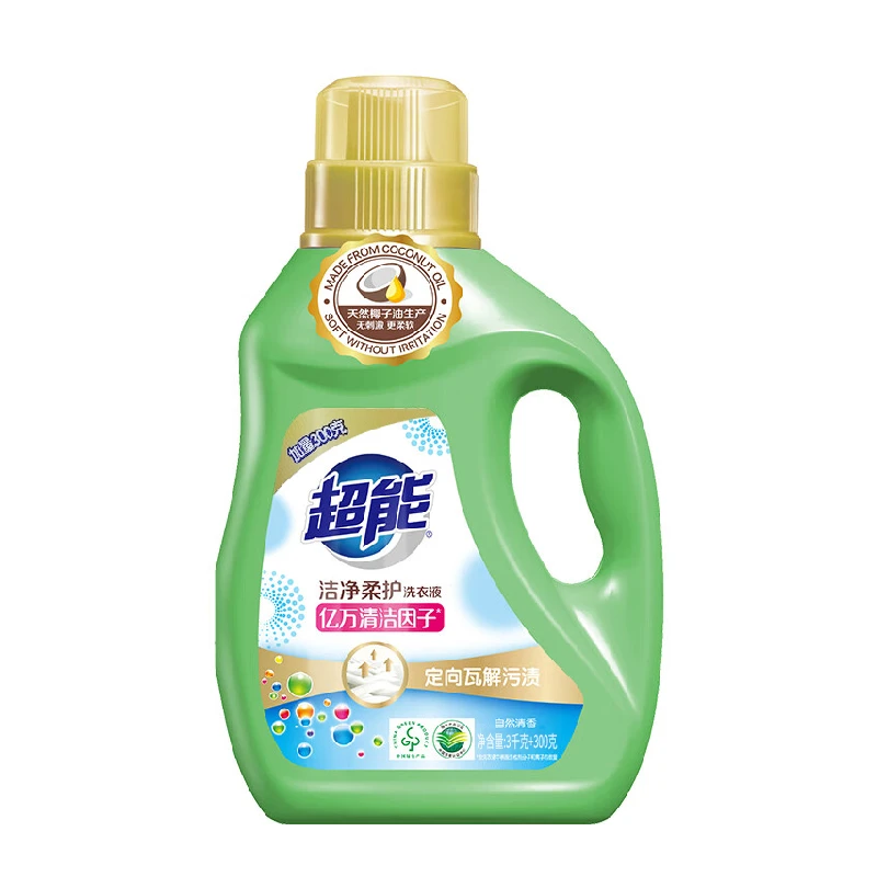 超能洁净柔护洗衣液3kg