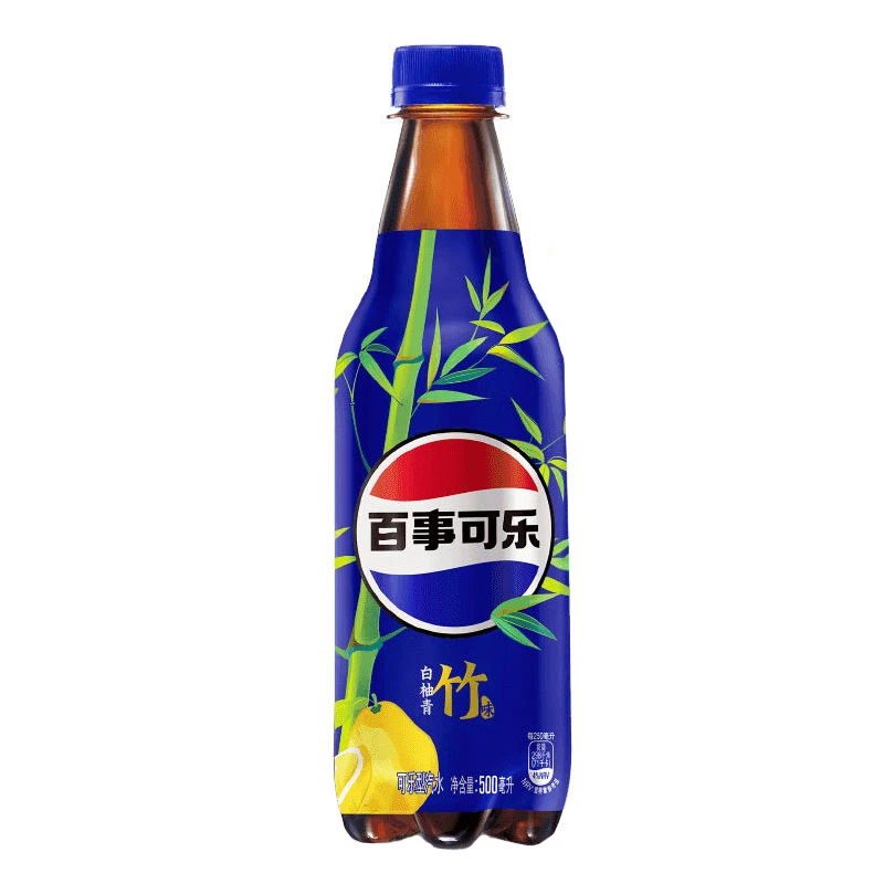 百事可乐白柚青竹味汽水500ml