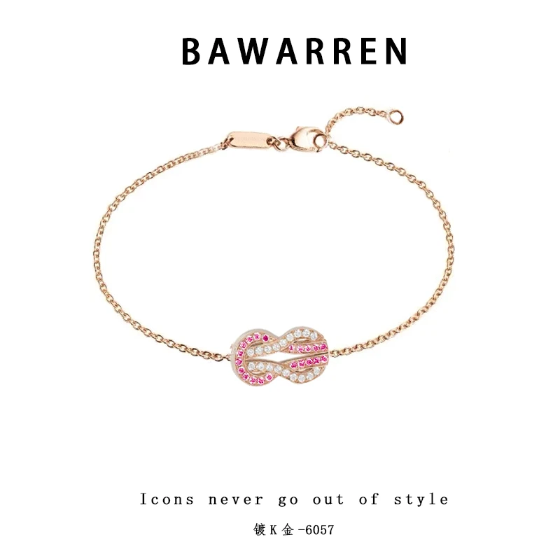 Bawarren 铜合金手链 精工CNC 6057-发财手链气质轻奢时尚