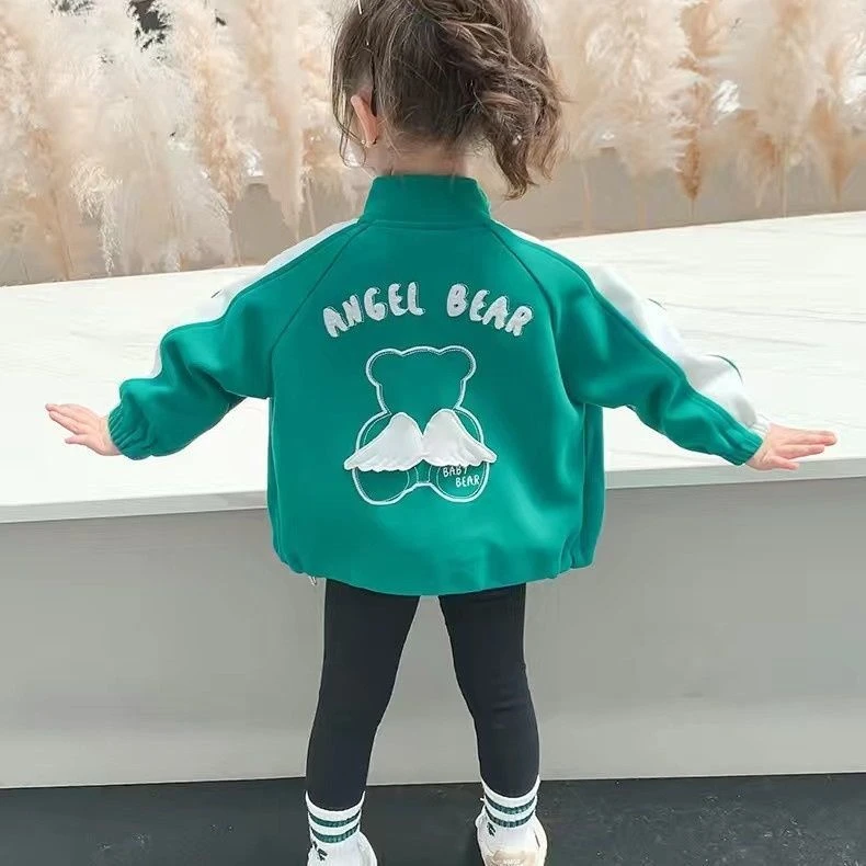 女童外套秋装2025新款春秋季儿童洋气小童秋款女宝宝休闲百搭上衣