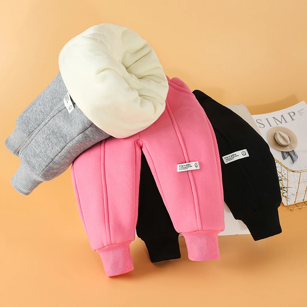 男女童2025冬季新款加厚保暖裤儿童时尚洋气加绒休闲百搭外穿裤