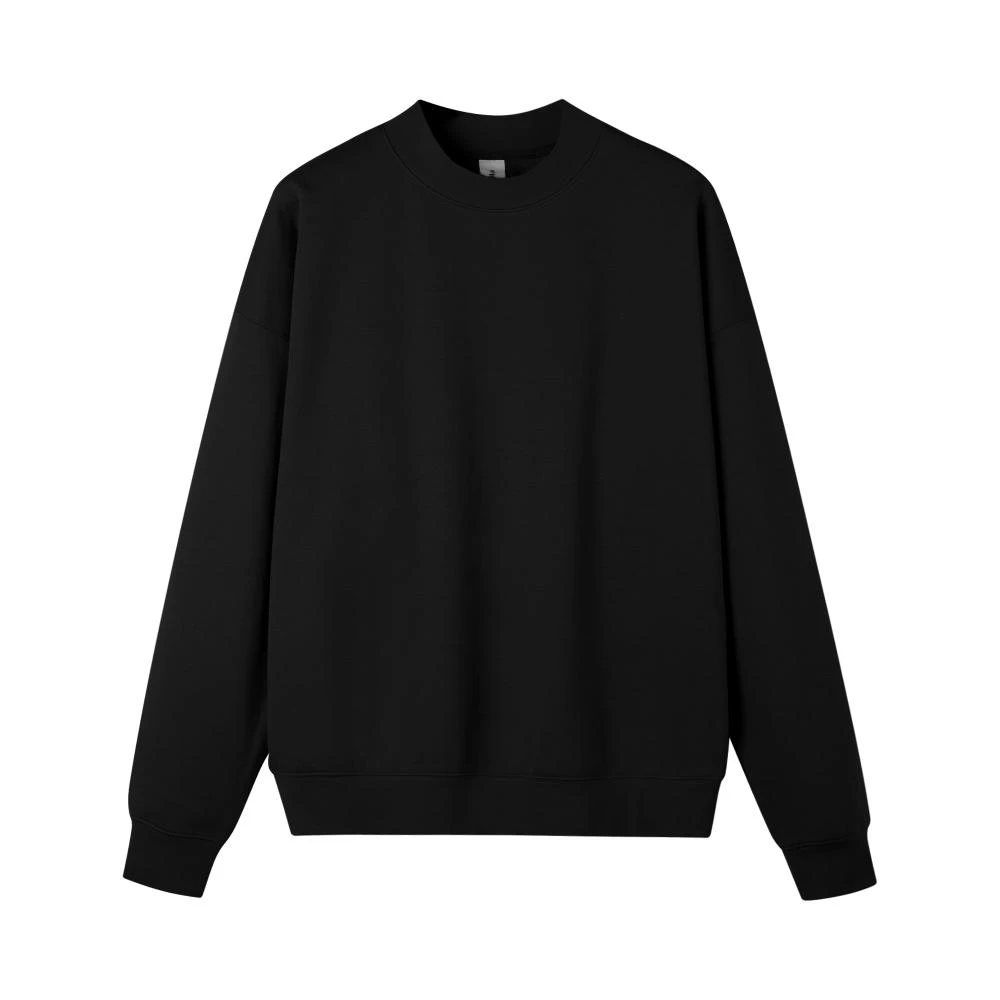 男士冬季圆领卫衣加绒纯色圆领卫衣户外运动通勤百搭保暖长袖212