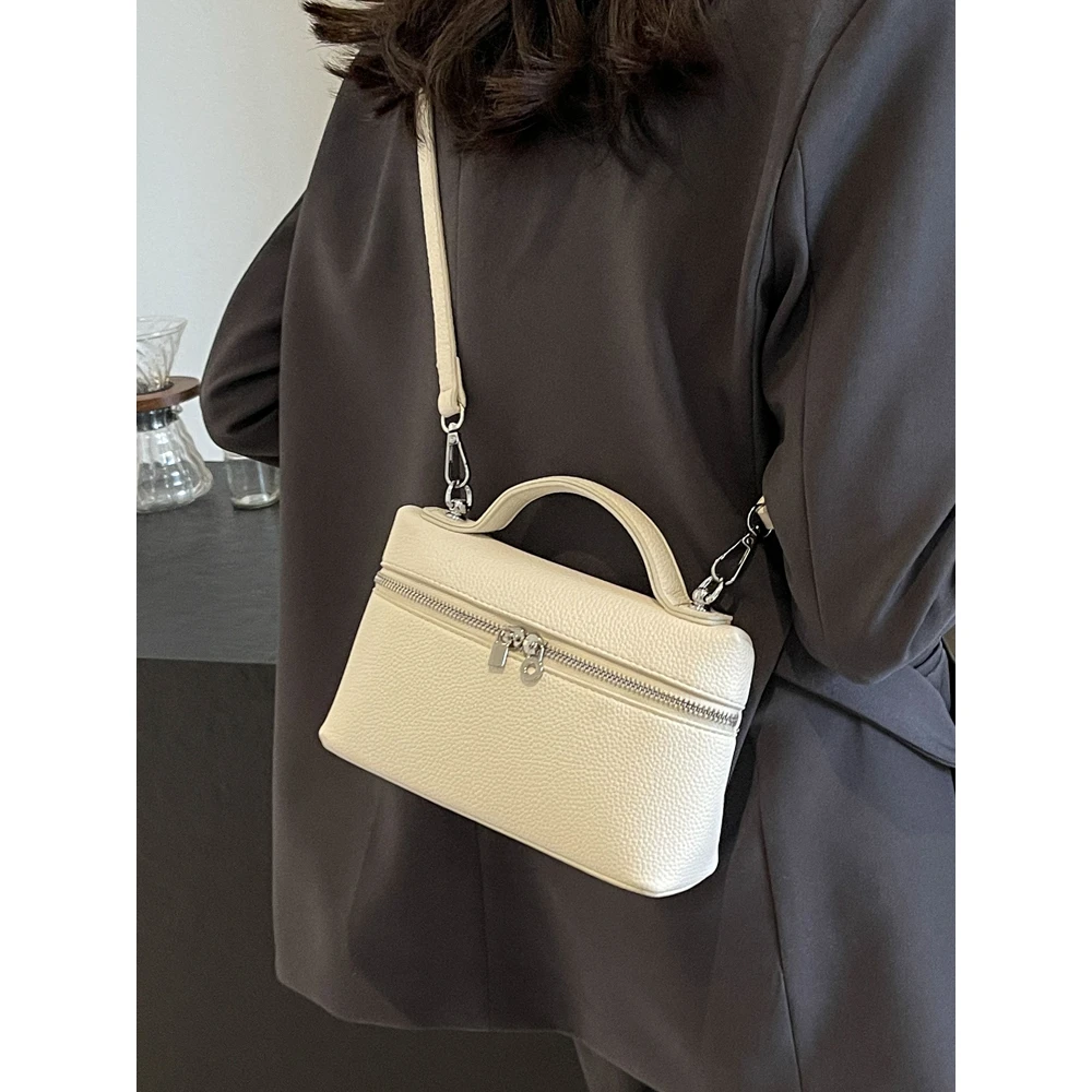 简约小众盒子包手提小包包女2024新款韩版流行百搭斜挎包通勤小包