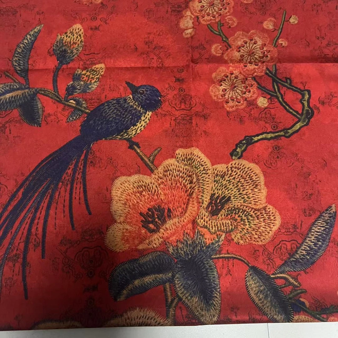 【春燕报喜】香云纱花萝180*70国风双面中式女士披肩气质