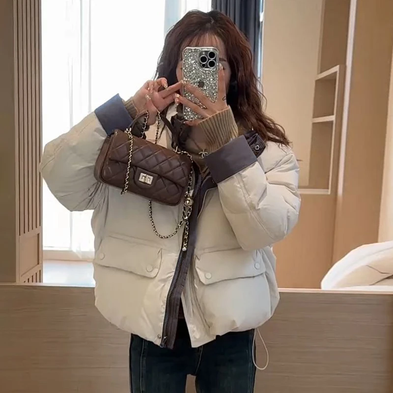 冬季新款别致小众时尚显瘦棉服外套设计感防寒加厚减龄遮肉面包服