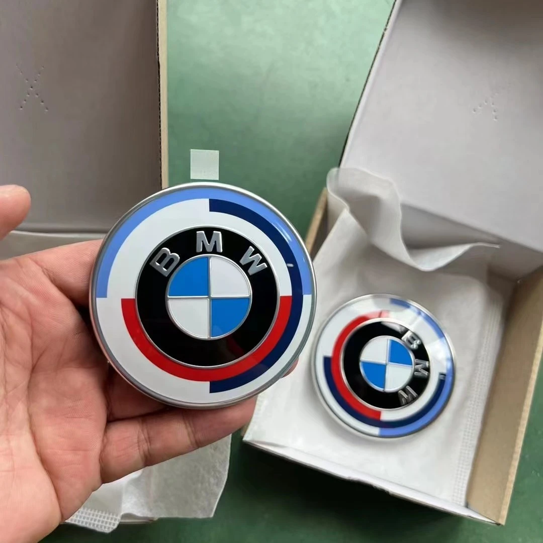北岛严选 宝马原厂50周年G底盘车型限定版前后车标轮毂盖