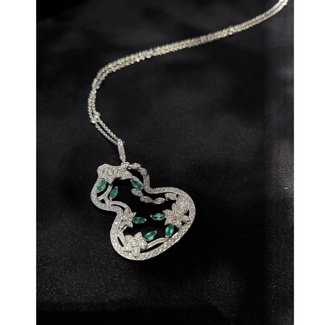 铜合金项链  【晨老板】Y【与你邂逅】时尚葫芦项链69241502