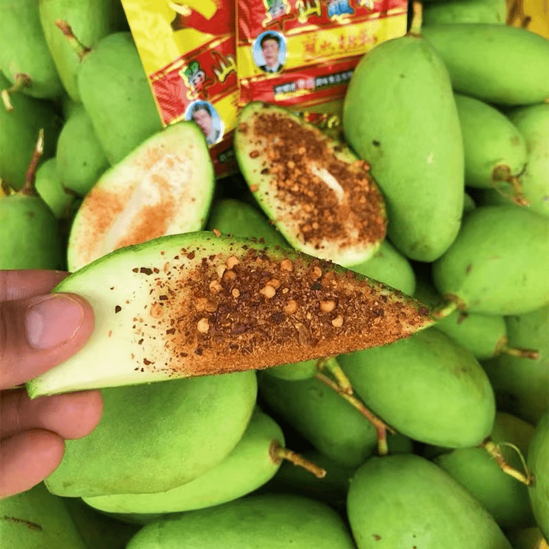 广西青芒现摘生吃酸芒果直发整箱新鲜孕妇水果酸脆芒青芒果