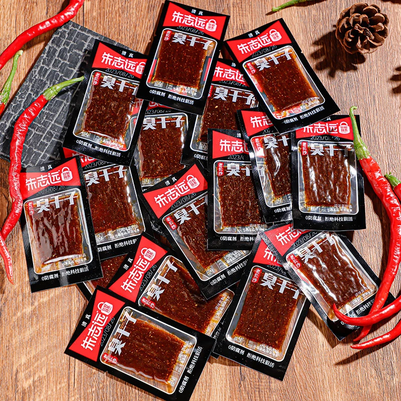 湖南臭干子辣条童年零食麻辣怀旧休闲美味爽口好吃