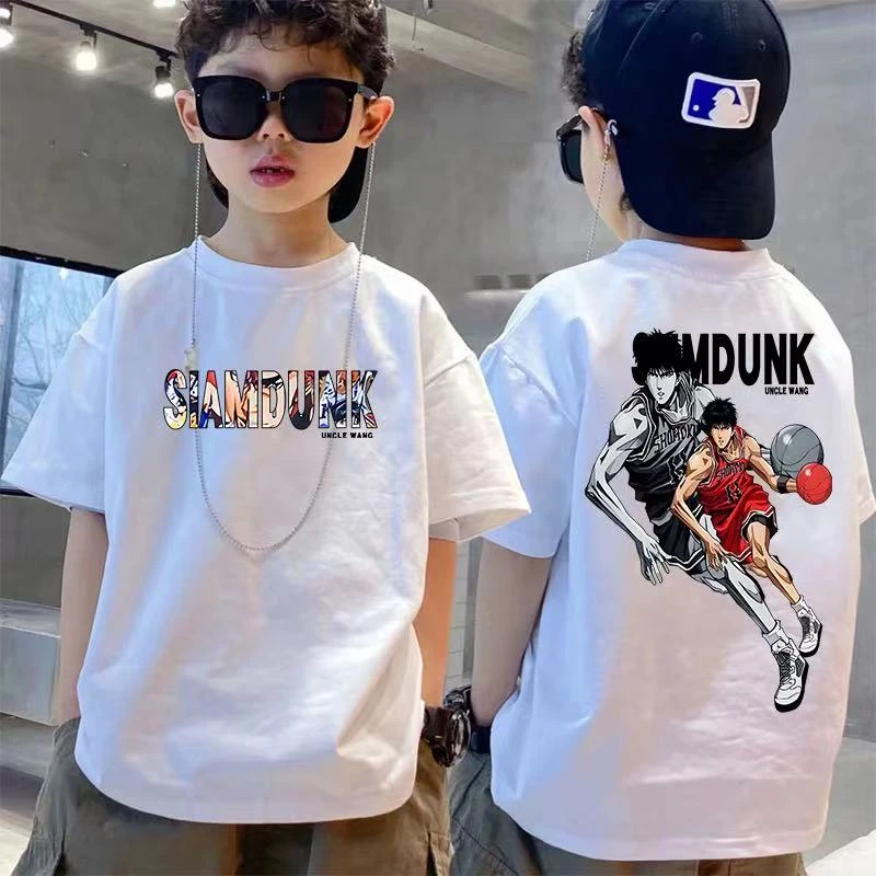 短袖男童t恤夏季新款韩版国潮男童纯棉印花上衣儿童帅气男孩上衣