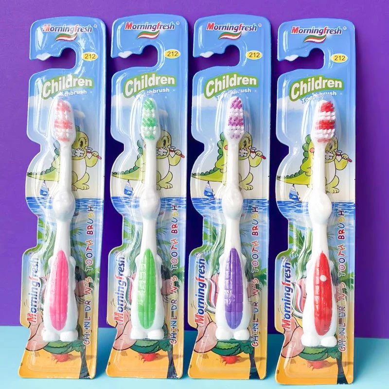 儿童中硬毛牙刷去牙渍黑点3-6岁6-12岁宝宝防蛀牙有效清洁牙齿